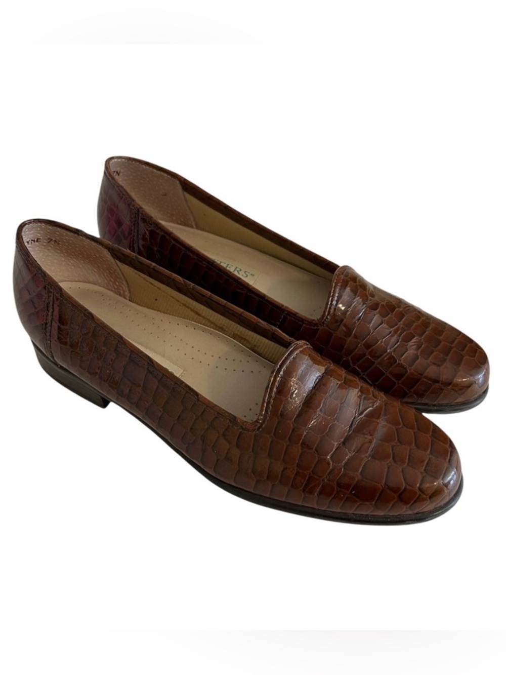 Trotters "MayMe"Snake Embossed Loafer 7N